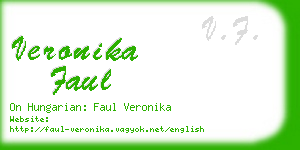 veronika faul business card